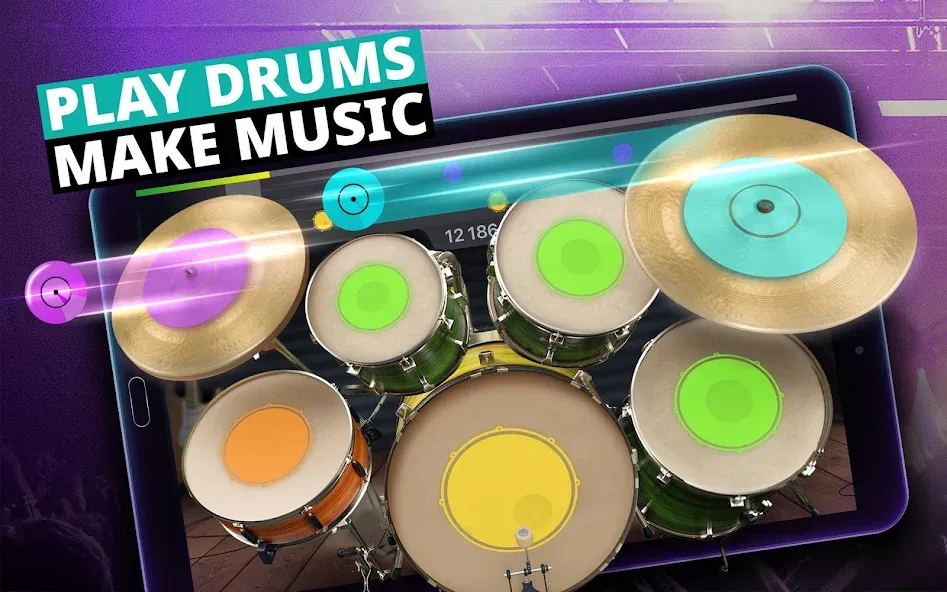 Drum Kit Music Games Simulator [МОД Unlocked] APK Android Screenshot 5