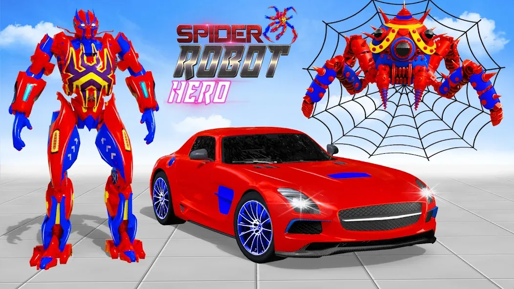 Spider Robot: Robot Car Games (Спайдер Робот) [МОД Много денег] APK Android Screenshot 4