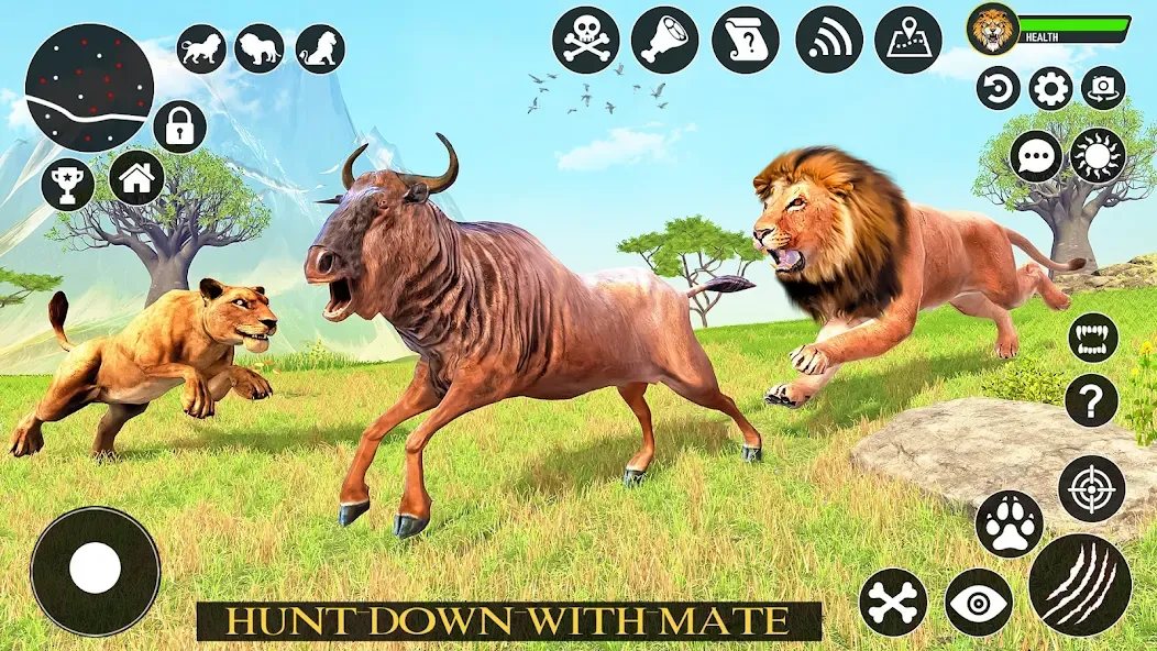 Ultimate Lion Simulator Game (Лайон Симулятор) [МОД Бесконечные монеты] APK Android Screenshot 1