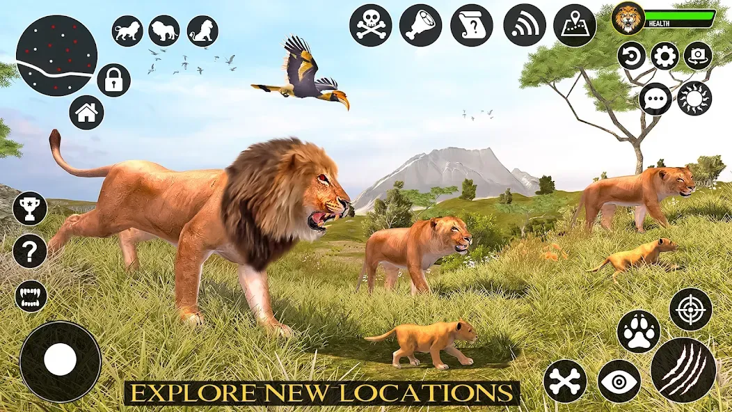 Ultimate Lion Simulator Game (Лайон Симулятор) [МОД Бесконечные монеты] APK Android Screenshot 5