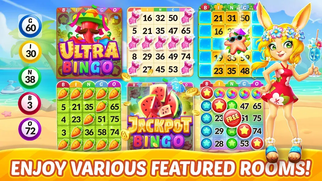 Bingo Aloha-Bingo tour at home (Бинго Алоха) [МОД Premium] APK Android Screenshot 2