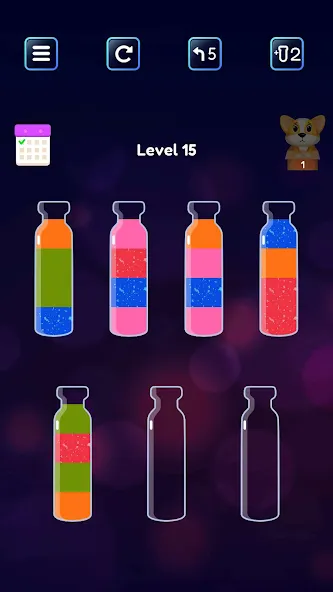 Soda Sort: Water Color Puzzle (Сода Сорт) [МОД Меню] APK Android Screenshot 3
