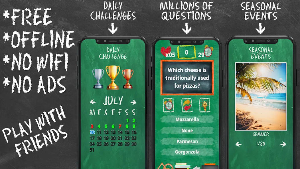 Quiz Games Offline Games [МОД Mega Pack] APK Android Screenshot 1