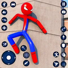 Spider Game-Stickman Rope Hero [МОД Все открыто] APK Android