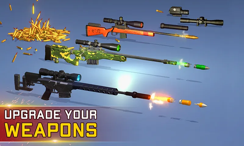 Sniper Gun Shooting game (ИГИ Снайпер Оружие Стрелялки Игры) [МОД Бесконечные монеты] APK Android Screenshot 4