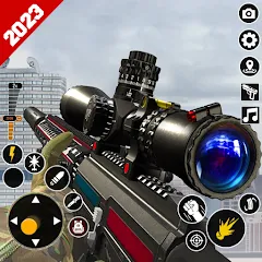 Sniper Gun Shooting game (ИГИ Снайпер Оружие Стрелялки Игры) [МОД Бесконечные монеты] APK Android