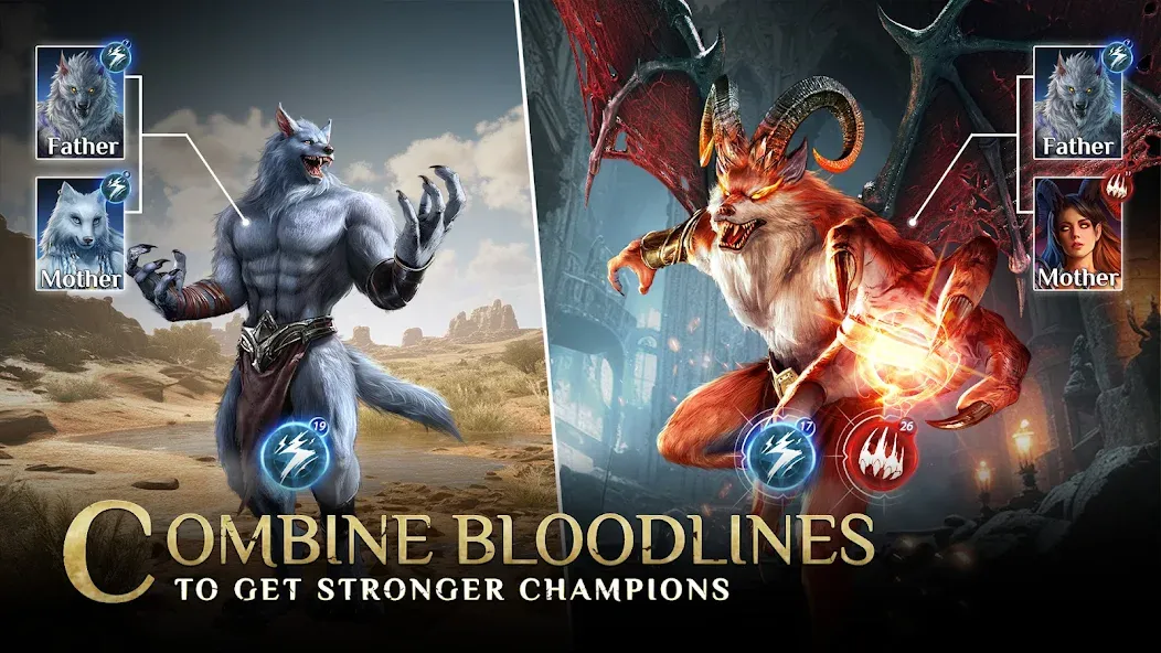 Bloodline: Heroes of Lithas (Бладлайн) [МОД Бесконечные монеты] APK Android Screenshot 1
