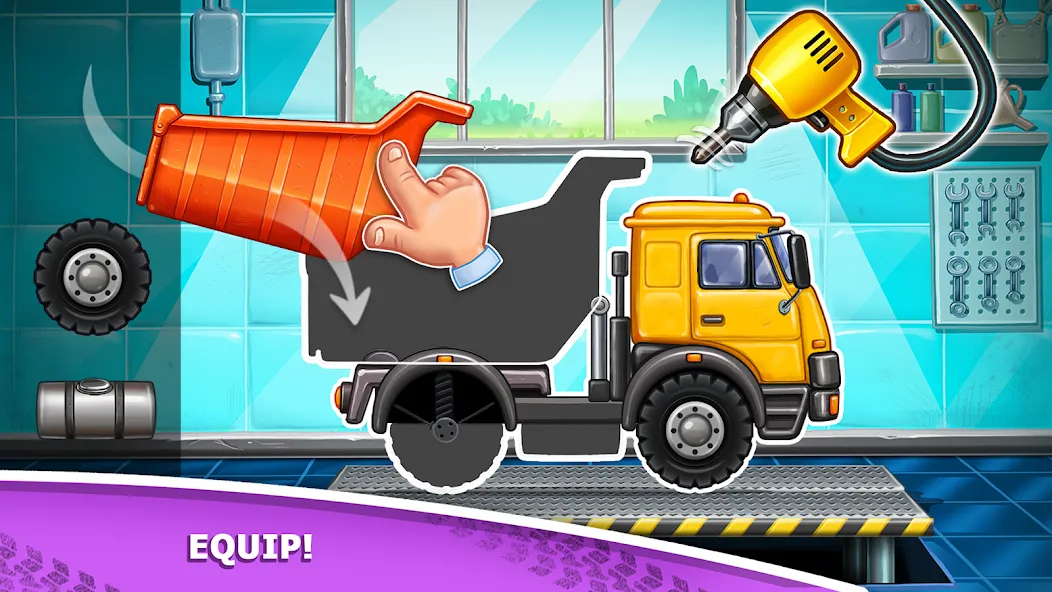 Kids truck games Build a house [МОД Unlocked] APK Android Screenshot 1