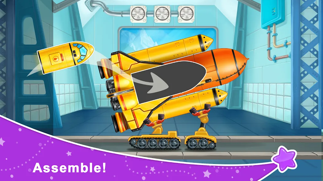 Rocket 4 space games Spaceship [МОД Меню] APK Android Screenshot 1