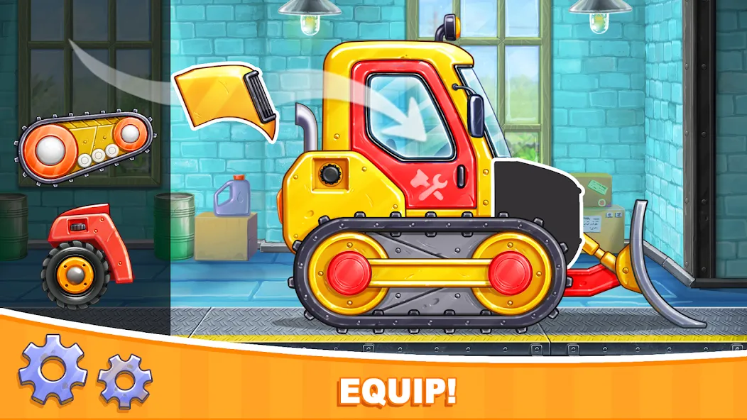 Car games Bulldozer for kids 5 [МОД Бесконечные монеты] APK Android Screenshot 1