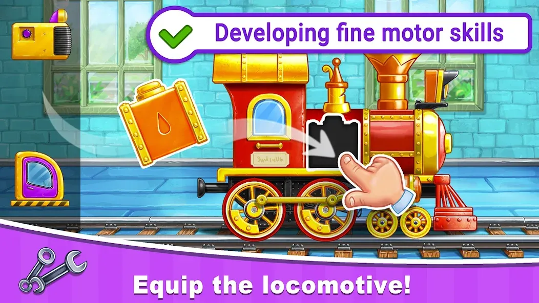 Train Games for Kids: station [МОД Mega Pack] APK Android Screenshot 1
