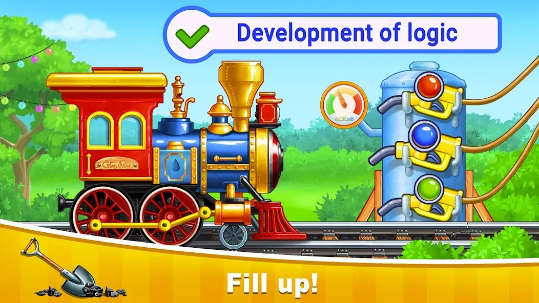 Train Games for Kids: station [МОД Mega Pack] APK Android Screenshot 2
