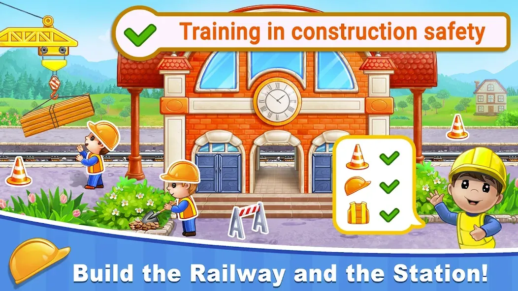 Train Games for Kids: station [МОД Mega Pack] APK Android Screenshot 3