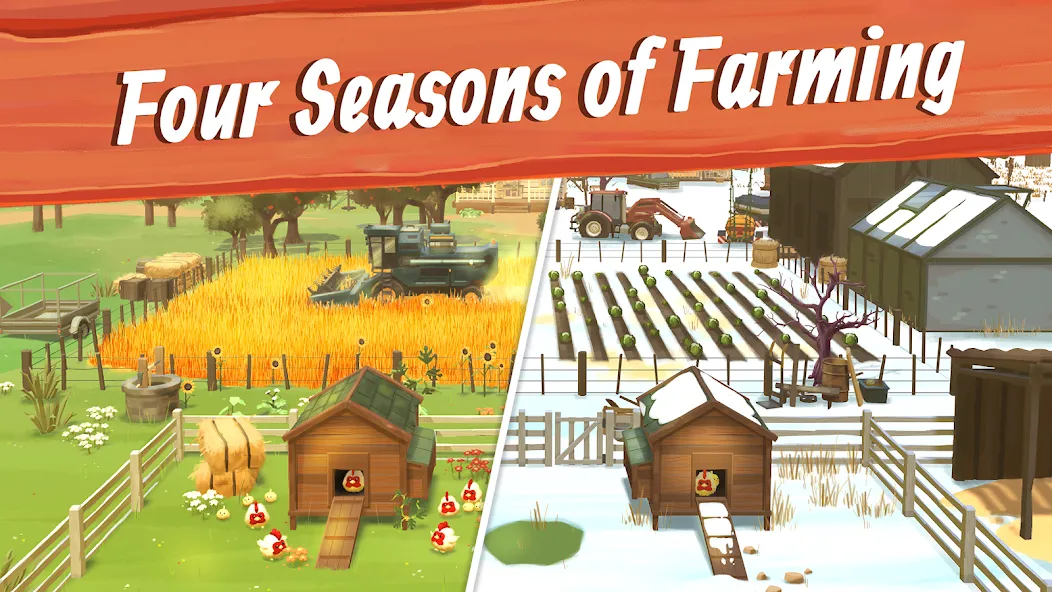 Big Farm: Mobile Harvest (Биг Фарм) [МОД Premium] APK Android Screenshot 2