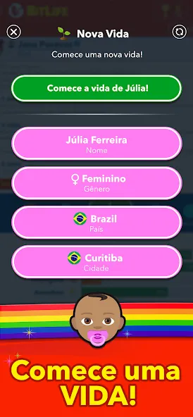 BitLife BR - Simulação de vida (БитЛайф БР) [МОД Меню] APK Android Screenshot 1