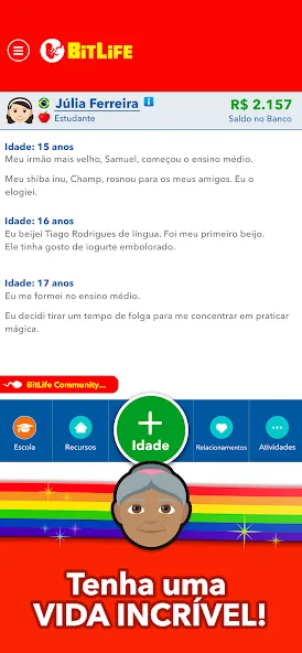 BitLife BR - Simulação de vida (БитЛайф БР) [МОД Меню] APK Android Screenshot 4