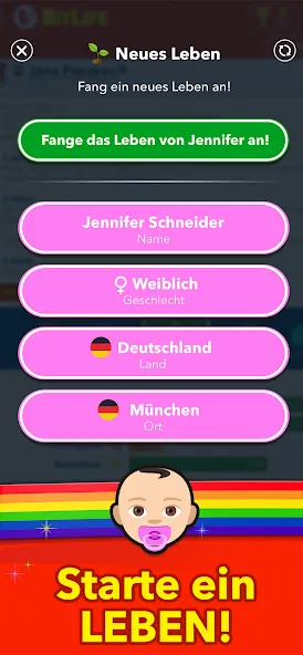 BitLife DE - Lebenssimulation (Битлайф ДЕ) [МОД Mega Pack] APK Android Screenshot 1