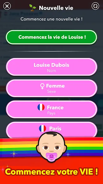 BitLife Français [МОД Меню] APK Android Screenshot 1
