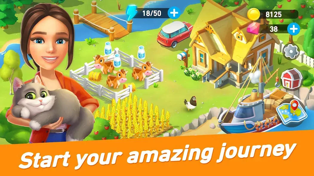 Goodville: Farm Game Adventure (Гудвилль) [МОД Много денег] APK Android Screenshot 1