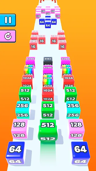 Jelly Run 2048 (Джелли Ран 2048) [МОД Много денег] APK Android Screenshot 2