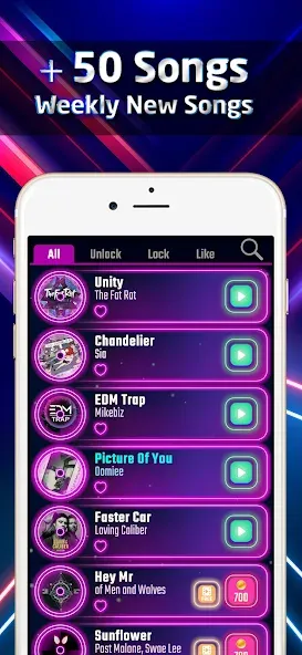 Beat Swiper (Бит Свайпер) [МОД Все открыто] APK Android Screenshot 3