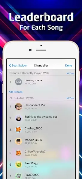 Beat Swiper (Бит Свайпер) [МОД Все открыто] APK Android Screenshot 5