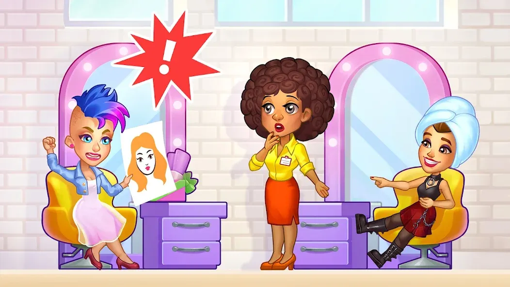 Makeover Salon: Beauty Mania (Маковер Салон) [МОД Все открыто] APK Android Screenshot 3