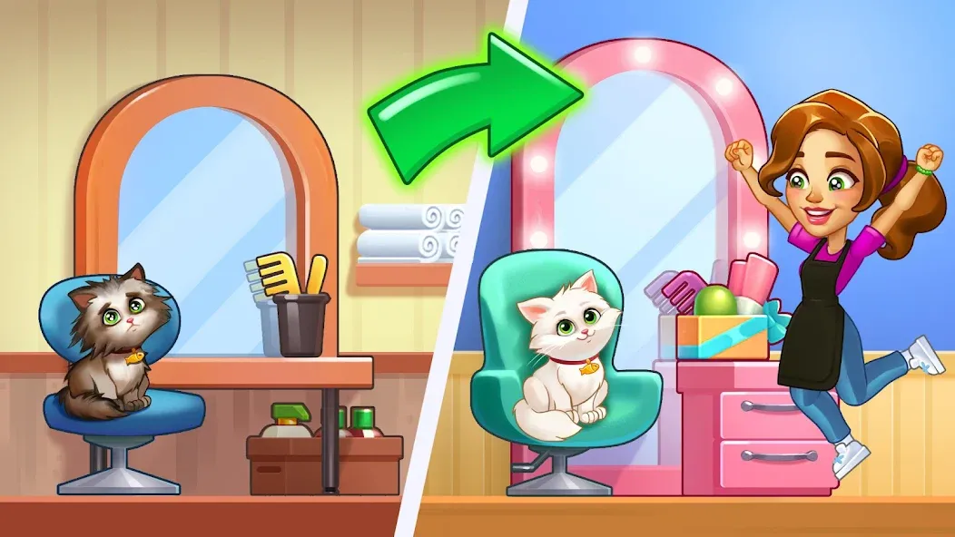 Makeover Salon: Beauty Mania (Маковер Салон) [МОД Все открыто] APK Android Screenshot 5
