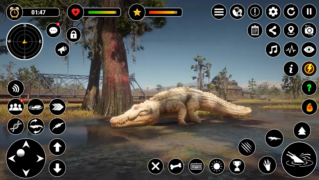 Animal Crocodile Attack Sim (Энимал Крокодайл Аттак Сим) [МОД Много денег] APK Android Screenshot 4