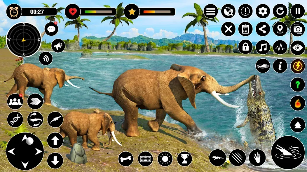 Animal Crocodile Attack Sim (Энимал Крокодайл Аттак Сим) [МОД Много денег] APK Android Screenshot 5