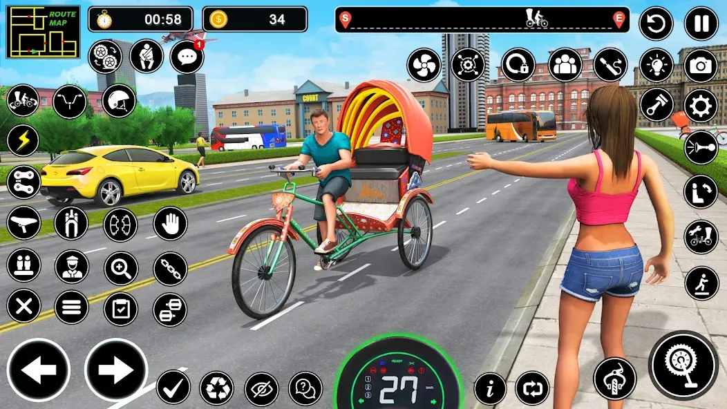 BMX Cycle Games 3D Cycle Race (игры на велосипеде 3D гонка) [МОД Много денег] APK Android Screenshot 1