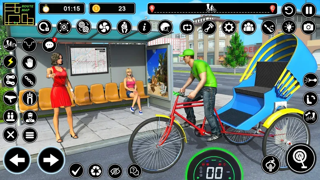 BMX Cycle Games 3D Cycle Race (игры на велосипеде 3D гонка) [МОД Много денег] APK Android Screenshot 5