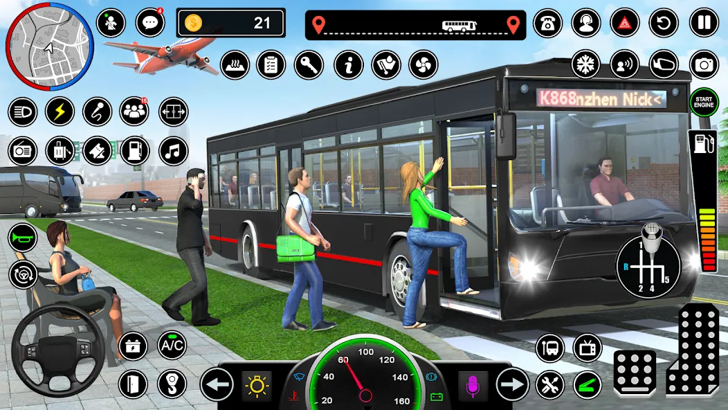 Bus Simulator - Driving Games [МОД Много денег] APK Android Screenshot 2