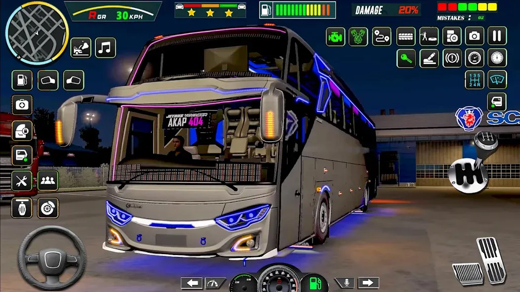 Public Coach Bus Driving Game (Паблик Коуч Бас Драйвинг Гейм) [МОД Меню] APK Android Screenshot 1