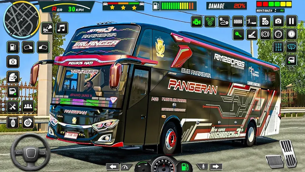 Public Coach Bus Driving Game (Паблик Коуч Бас Драйвинг Гейм) [МОД Меню] APK Android Screenshot 3