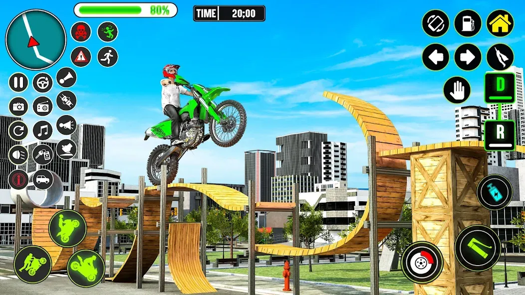GT Bike Racing Game Moto Stunt (ДжиТи Байк Рейсинг Гейм Мото Стант) [МОД Premium] APK Android Screenshot 1