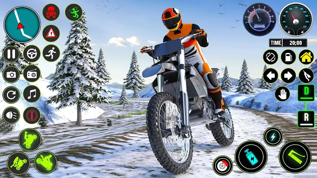 GT Bike Racing Game Moto Stunt (ДжиТи Байк Рейсинг Гейм Мото Стант) [МОД Premium] APK Android Screenshot 3