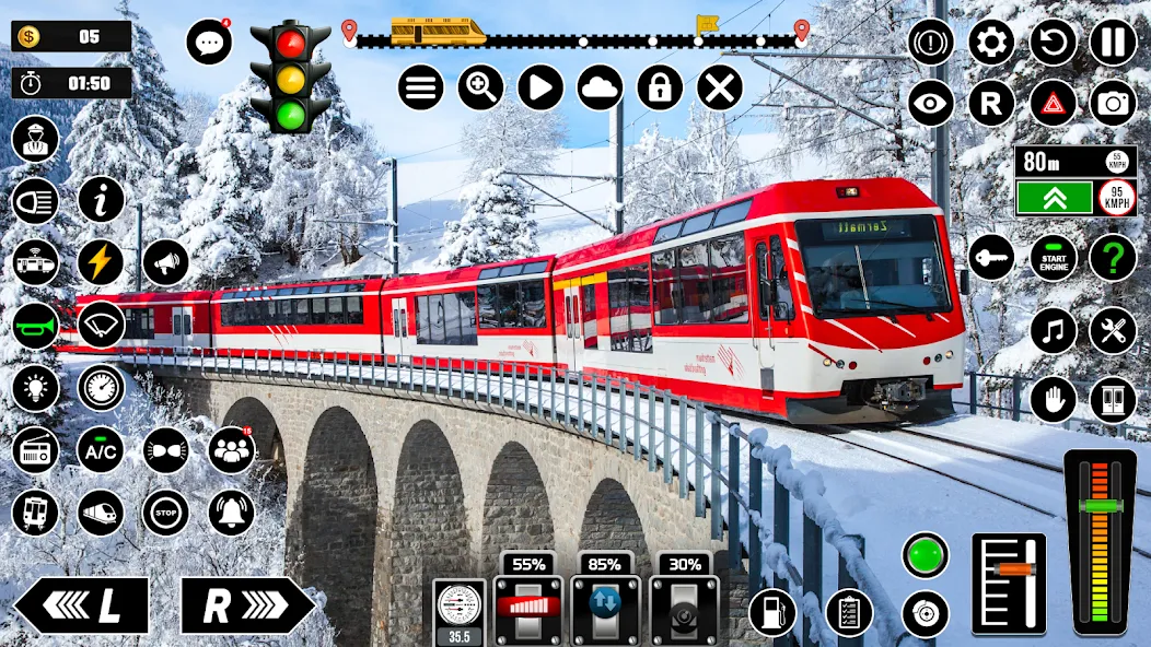Railway Train Simulator Games [МОД Все открыто] APK Android Screenshot 2