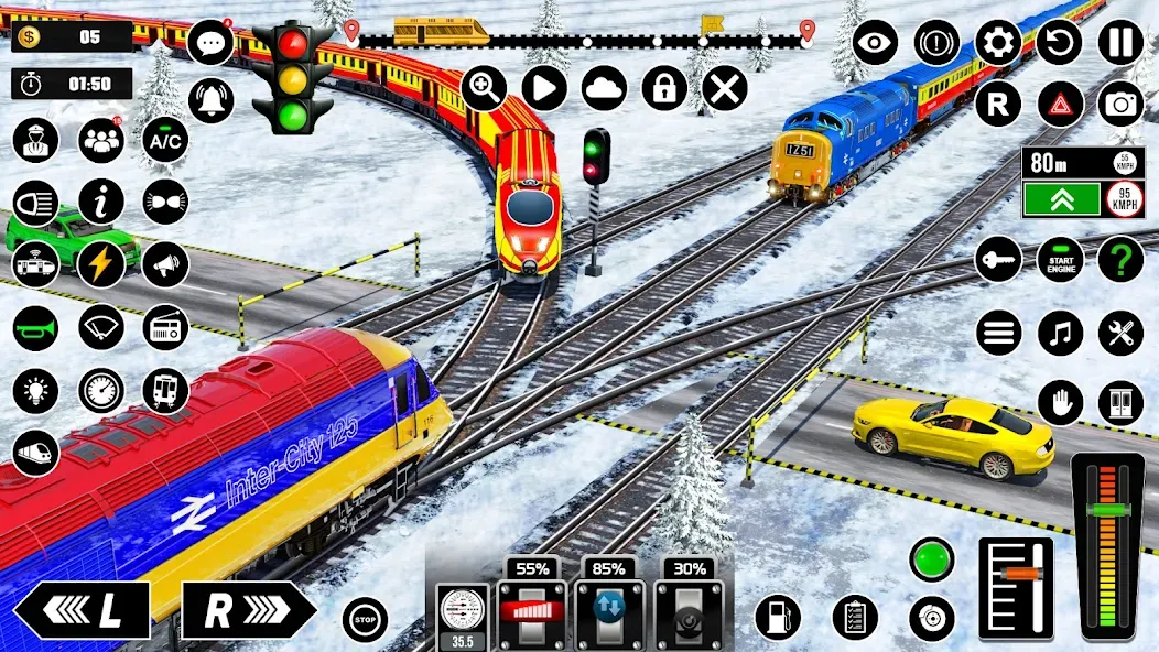 Railway Train Simulator Games [МОД Все открыто] APK Android Screenshot 3