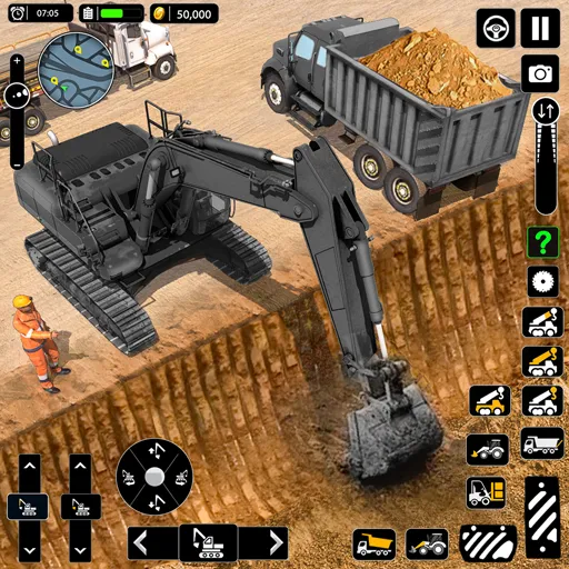Snow Offroad Construction Game [МОД Все открыто] APK Android Screenshot 1
