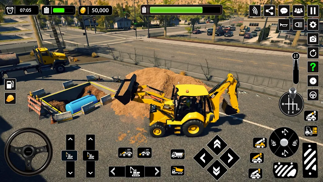 Snow Offroad Construction Game [МОД Все открыто] APK Android Screenshot 3