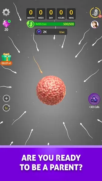 Idle 9 Months (Айдл 9 месяцев) [МОД Меню] APK Android Screenshot 1