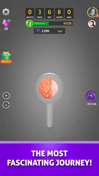 Idle 9 Months (Айдл 9 месяцев) [МОД Меню] APK Android Screenshot 2