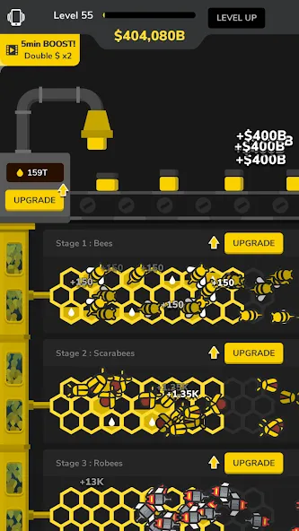 Idle Bee Factory Tycoon [МОД Меню] APK Android Screenshot 3