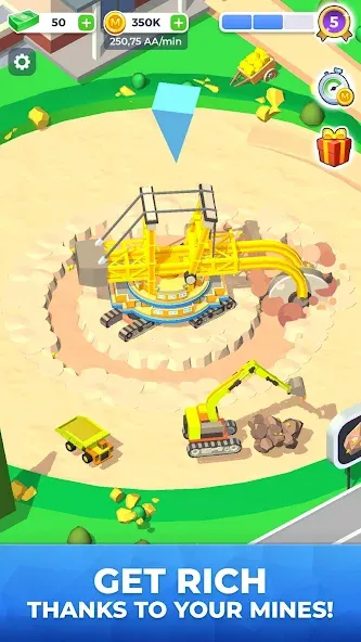 Mining Inc. [МОД Mega Pack] APK Android Screenshot 1
