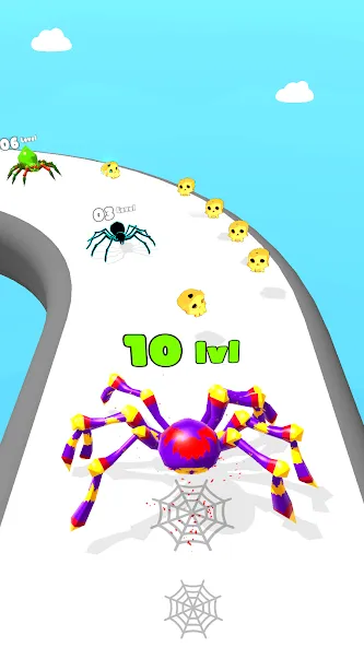 Insect Run - Spider Evolution (Инсект Эволюшн Ран) [МОД Меню] APK Android Screenshot 2