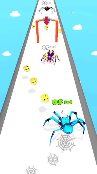 Insect Run - Spider Evolution (Инсект Эволюшн Ран) [МОД Меню] APK Android Screenshot 3