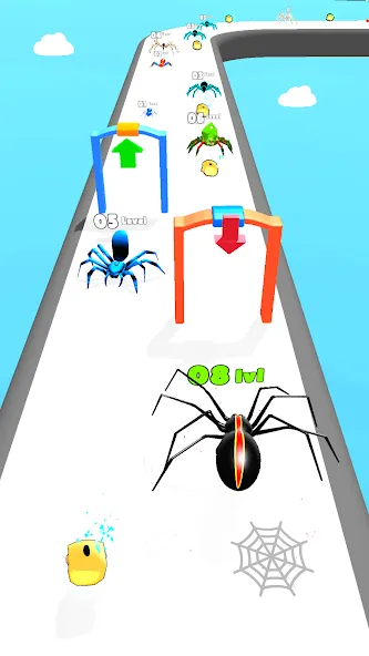 Insect Run - Spider Evolution (Инсект Эволюшн Ран) [МОД Меню] APK Android Screenshot 5
