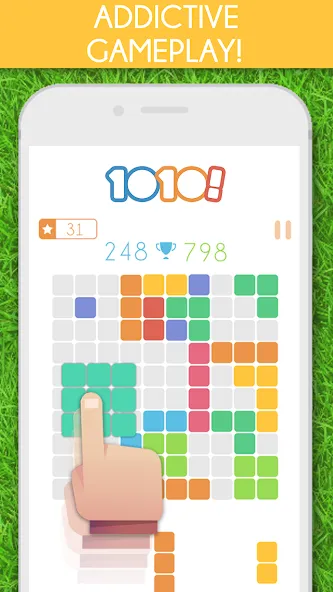 1010! Block Puzzle Game [МОД Бесконечные монеты] APK Android Screenshot 1