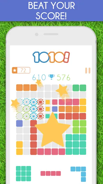 1010! Block Puzzle Game [МОД Бесконечные монеты] APK Android Screenshot 2